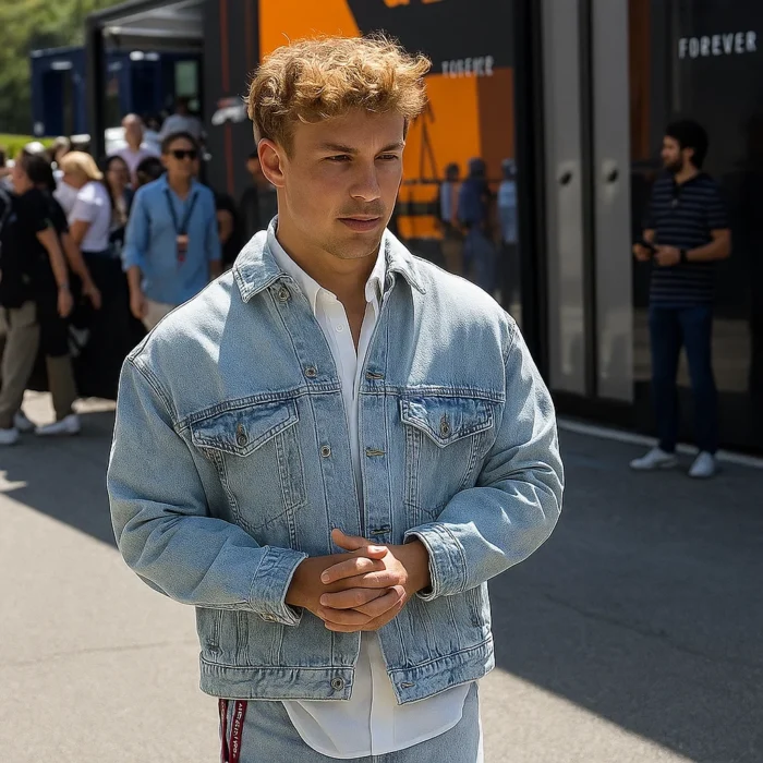 Liam Lawson F1 Grand Prix Denim Jacket Sale