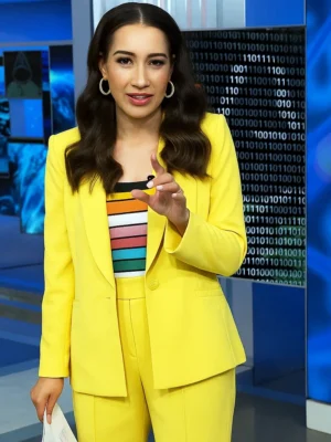 NBC News Daily Morgan Radford Yellow Suit