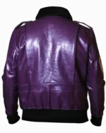 Purple Joker Goon Winter Shearling Leather Jacket Sale
