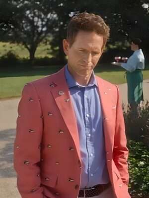 Sirens Ethan Corbin Duck Print Suiting Blazer