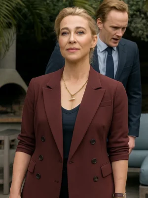 Strife S02 Asher Keddie Maroon Blazer