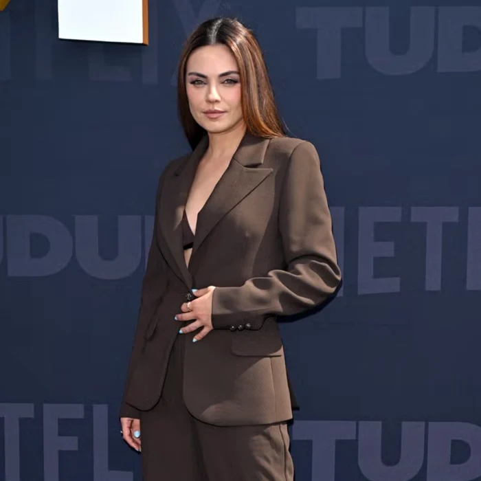 TUDUM Mila Kunis Brown Blazer