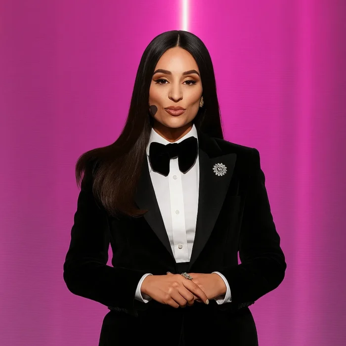 TUDUM Sofia Carson Cropped Blazer