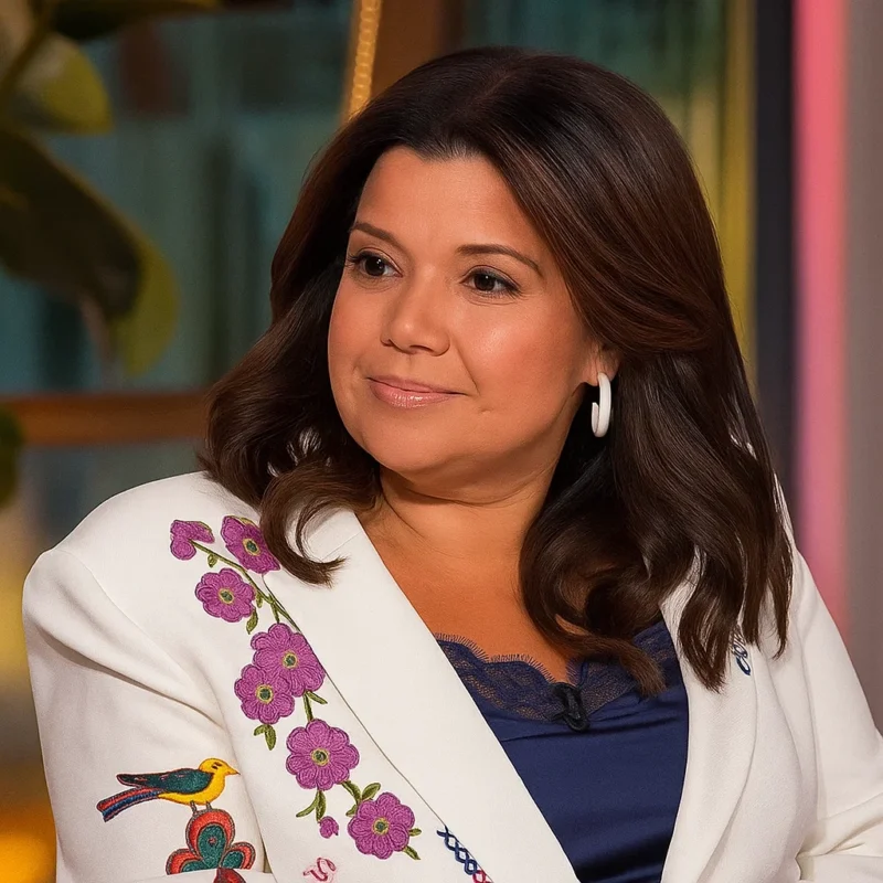 The View Ana Navarro White Embroidered Blazer