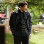 Wake Up Dead Man Josh O’Connor Black Jacket Sale