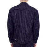 Access Hollywood Scott Evans Striped Blue Jacket