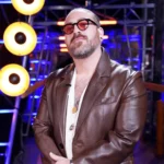 Adam David The Voice Leather Blazer