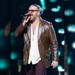 Adam David The Voice Leather Blazer Sale