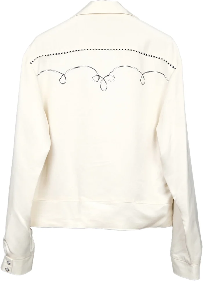 American Idol S23 John Foster White Cotton Jacket