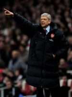 Arsene Wenger Long Black Puffer Coat Sale