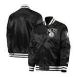 Brooklyn Nets The Diamond Classic Starter Black Jacket