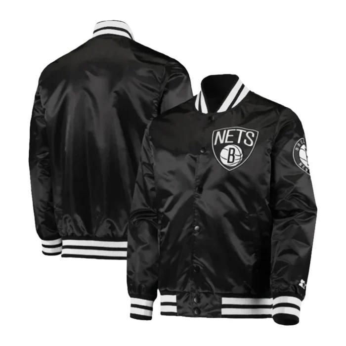Brooklyn Nets The Diamond Classic Starter Black Jacket
