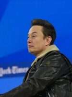 Dealbook Summit Elon Musk Shearling Leather Jacket Sale