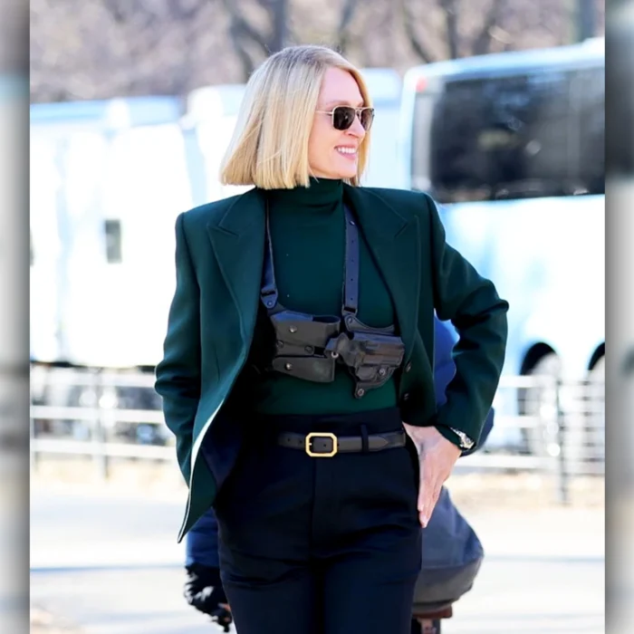 Dexter Resurrection Uma Thurman Green Blazer