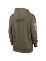 Eagles NFL Salute To Service Olive Green Hoodie