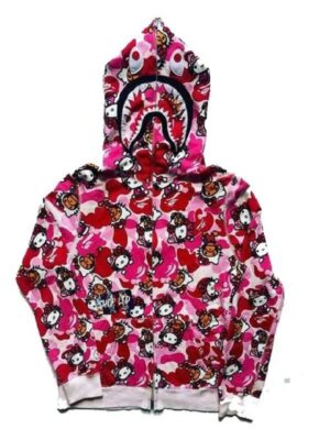 Hello Kitty Bape Pink Hoodie