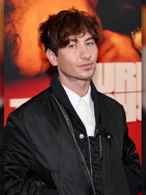 Hurry Up Tomorrow Premiere Barry Keoghan Polyester Jacket