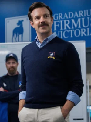 Jason Sudeikis Ted Lasso Blue Sweater