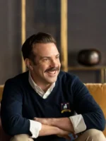 Jason Sudeikis Ted Lasso Blue Sweater Sale