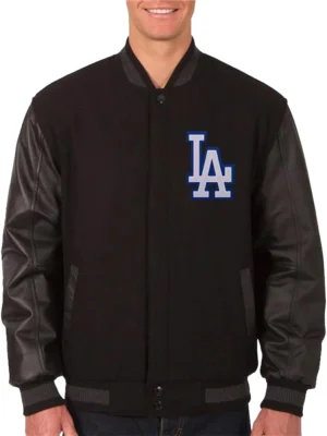 LA Dodgers Black Varsity Jacket