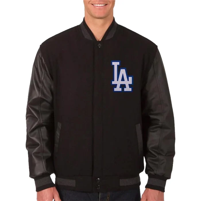 LA Dodgers Black Varsity Jacket