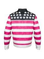 Lil Uzi Vert American Flag Pink & White Jacket