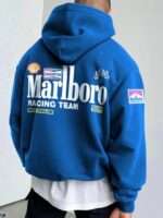Marlboro Retro Fleece Blue Hoodie
