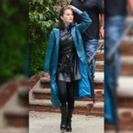NYC 2025 Selena Gomez Blue Coat