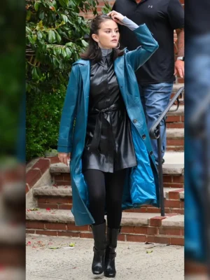 NYC 2025 Selena Gomez Blue Coat