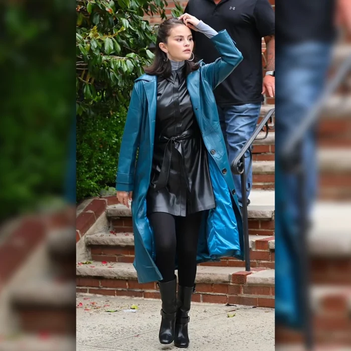 NYC 2025 Selena Gomez Blue Coat