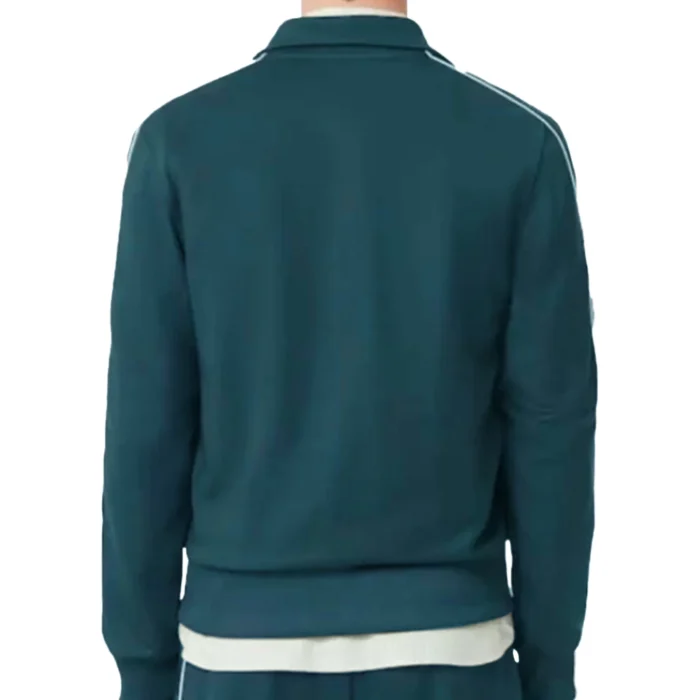 Novak Djokovic Opens Tennis Track Green Jacket