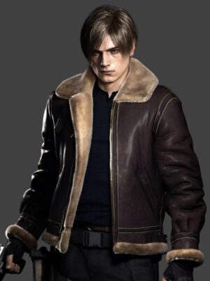 Resident Evil 4 Remake Leon Kennedy Leather Jacket
