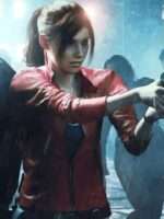 Resident Evil Death Island 2023 Claire Redfield Leather Jacket