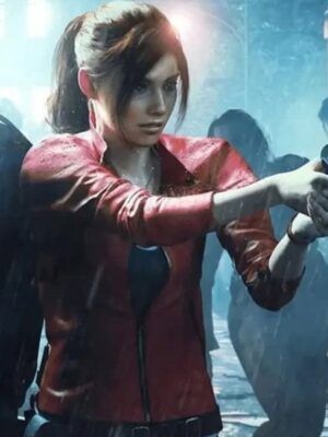 Resident Evil Death Island 2023 Claire Redfield Leather Jacket