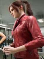 Resident Evil Death Island 2023 Claire Redfield Leather Jacket Sale