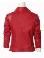 Resident Evil Death Island 2023 Claire Redfield Leather Red Jacket