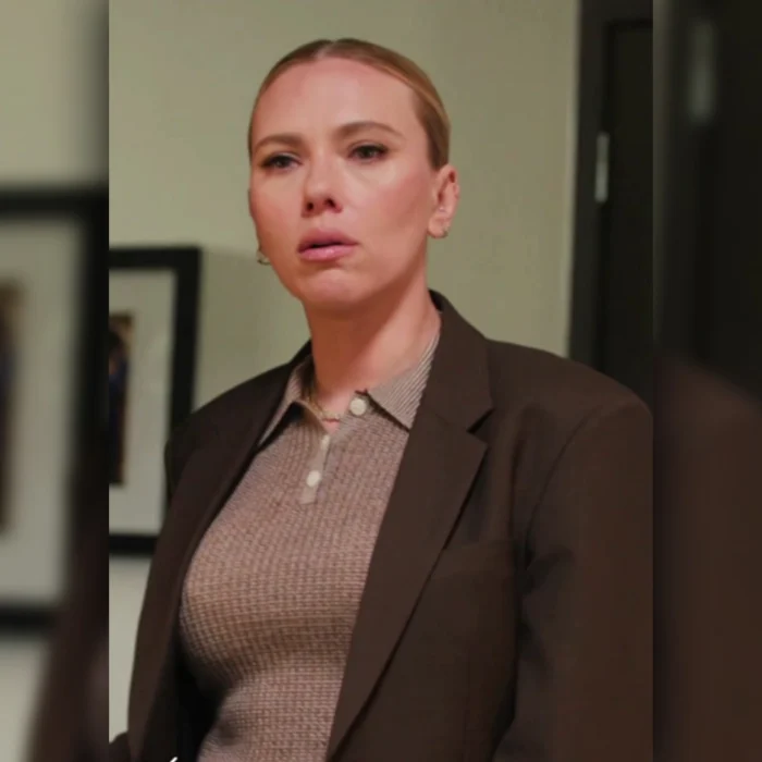 Scarlett Johansson SNL S50 Brown Blazer
