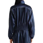Scarlett Johansson SNL S50 Track Navy Blue Jacket