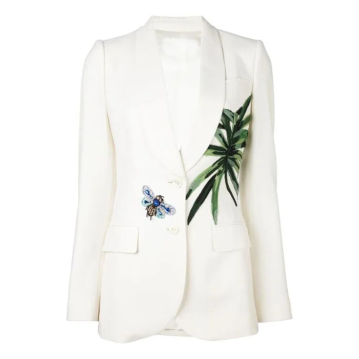 Tamron Hall Show Banana Leaf Blazer Sale