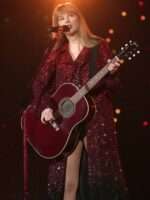 Taylor Swift Eras Tour Red Sequin Coat