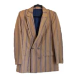 The Chicken Sisters S01 Brown Striped Blazer Sale