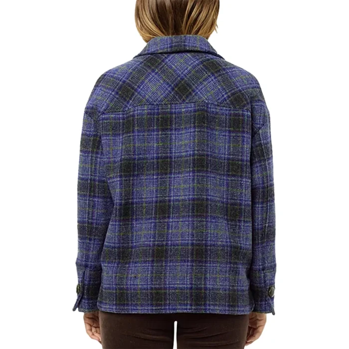 The Four Seasons Tina Fey Plaid Blue Jacket