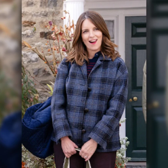 The Four Seasons Tina Fey Plaid Jacket