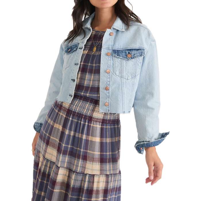 The Motherhood 2025 Denim Blue Jacket
