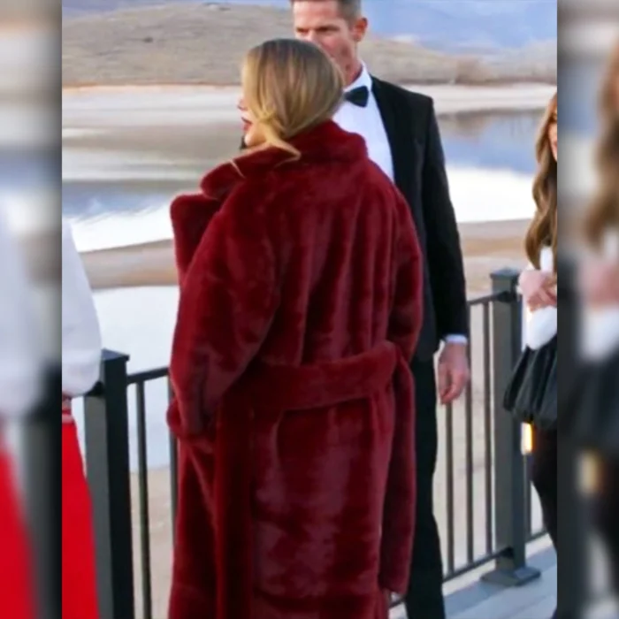 The Secret Lives of Mormon Wives Demi Engemann Fur Red Coat