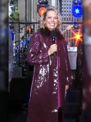 The Today Show Dylan Dreyer Maroon Coat