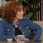 The View Joy Behar Collarless Denim Jacket