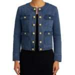The View Joy Behar Collarless Denim Jacket Sale
