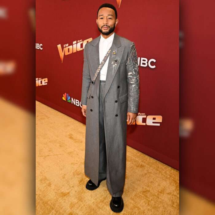 The Voice S27 John Legend Grey Coat