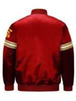 USC Trojans Football Red Satin Button-Up Jacket Sale